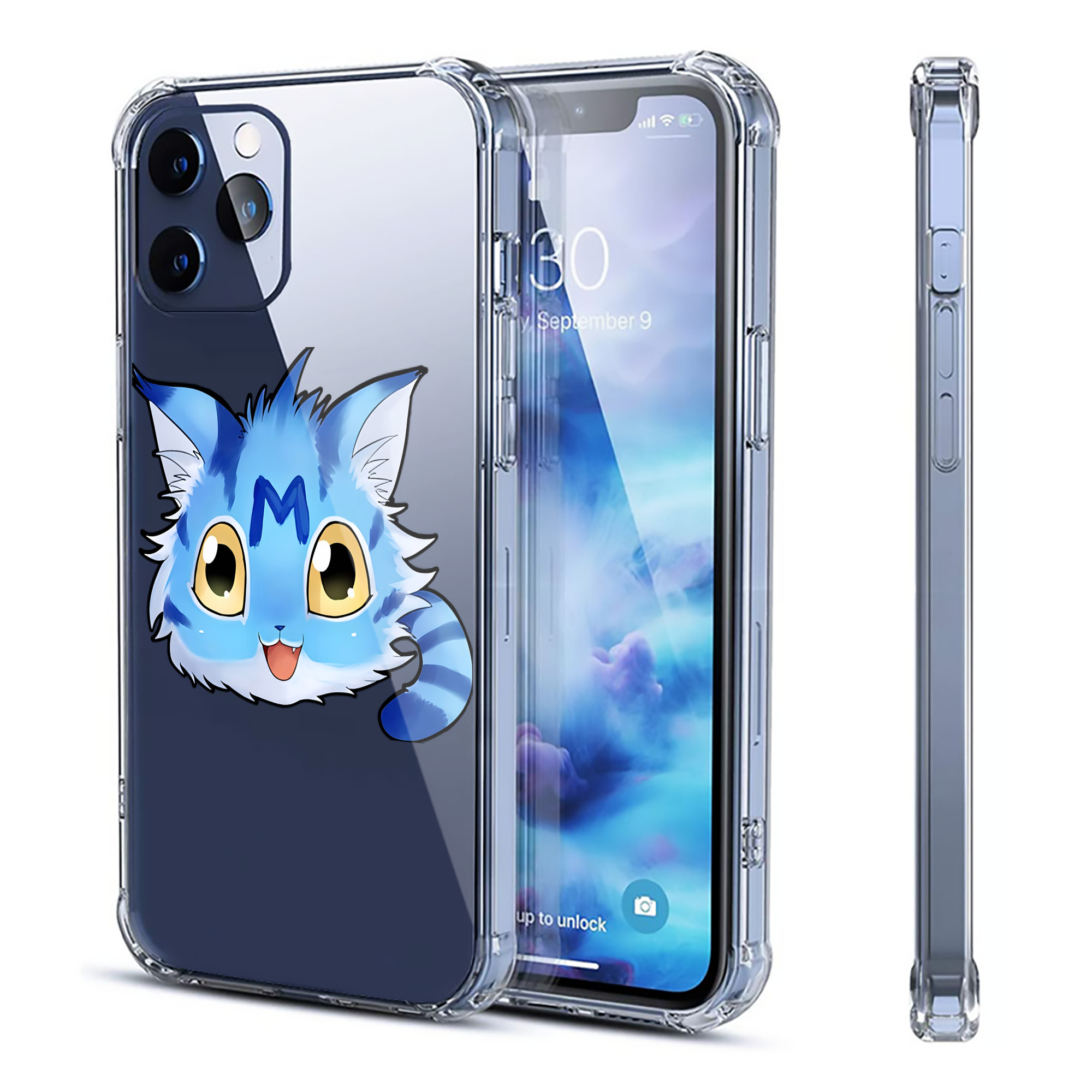 （画像用） Digimon デジタルモンスター/デジモン 【iPhone 12シリーズ対応】透明スマホケース（クリアソフトケース）